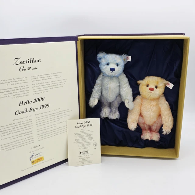 Steiff Hello 2000 Goodbye 1999 FOR SALE! - PicClick UK