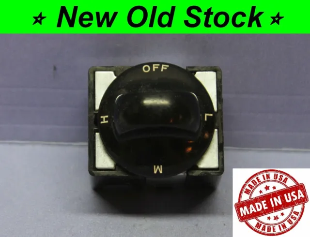 ⚡ Vintage Range Heater Stove Appliance Rotary Switch - HIGH,MED,LOW - Hart - NEW