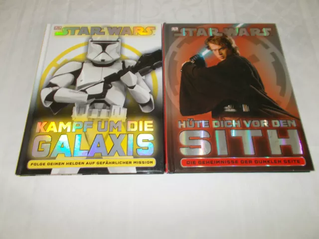 Star Wars 2 tolle Bücher Kampf um die Galaxis u. Hüte dich vor den Sith - geb.