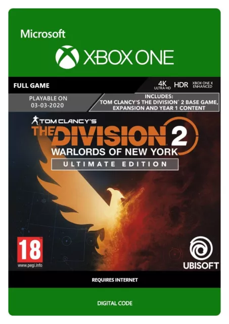 THE DIVISION 2 WARLORDS OF NEW YORK ULTIMATE EDITION Xbox Key ☑VPN ☑No Disc