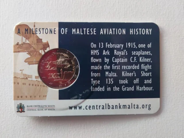 2 Euros Commémorative Malte 2015  First Fly  BU