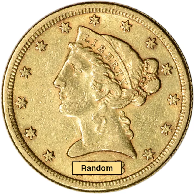 US Gold $5 Liberty Head Half Eagle - Jewelry Grade - Random Date