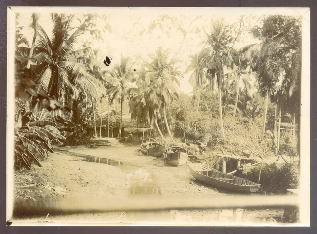Indochine Vietnam COCHINCHINE Thu Duc,Tự Đức, Vintage citrate print 1902 -13x18