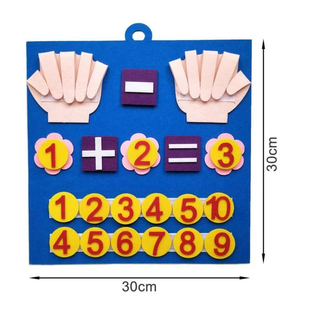Kid Montessori Toy Felt Finger Numbers Math Toy Children Counting Early Learn ZC