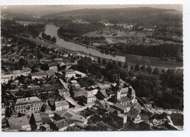 ANCY SUR MOSELLE moselle CPA 57 vue aérienne carte style carte photo 1957