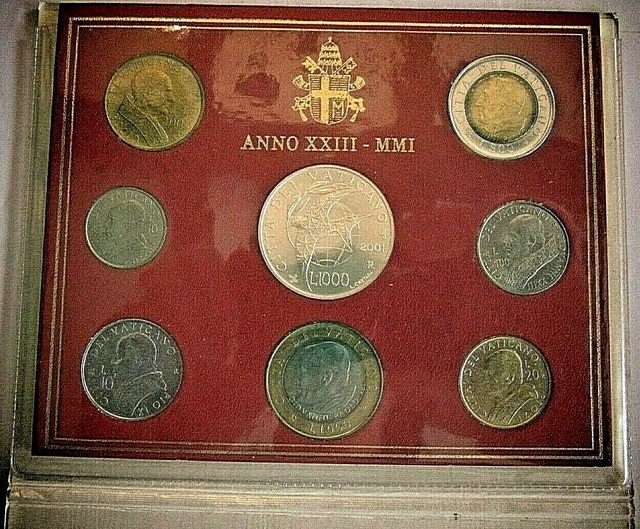 JOLI COFFRET VATICAN 2001 TRES RARE/ une affaire en or EUR 98,90 ...
