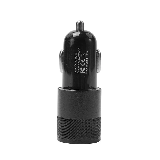 3.1A USB+PD Metal Car Charger Aluminium Steel Car Charger Mobile Phone