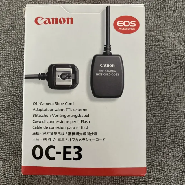Canon OC-E3 Off-Camera Shoe Cord New In Box [#!]