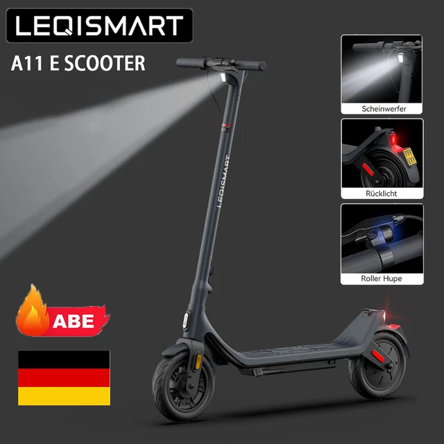 E Roller Mit Straßenzulassung 20 Km H LEQISMART E-SCOOTER MIT Straßenzulassung 20km/h Elektroroller bis 30km