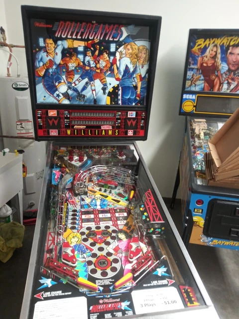 Williams Rollergames Pinball Machine / LED Display and Lamps