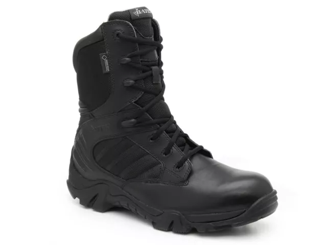 Bates GX-8 Gore-Tex Side Zip E02268 Men Size 12 Black Leather Tactical Boots