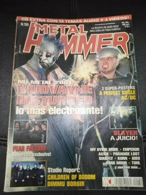 Metal Hammer Mudvayne Disturbed Fear Factory Slayer A Judgment Axxis Kiss Tool