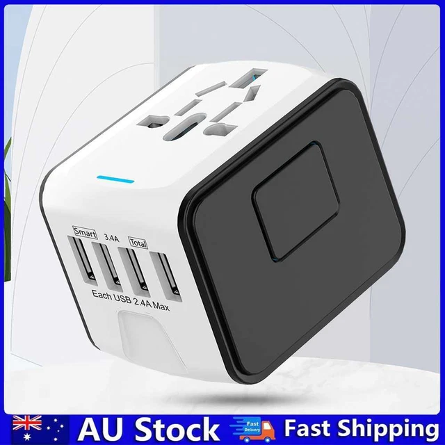 Universal Travel Adapter Fast Charging AC Power Plug Adapter Socket Converter