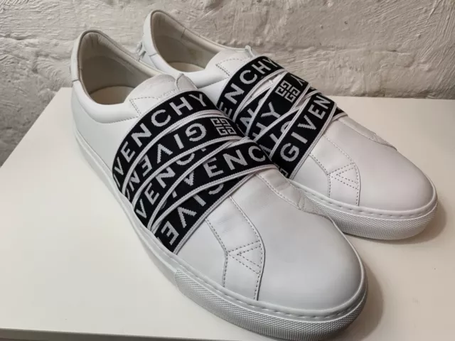 New! Givenchy 'Urban Street' Low Top Sneaker White Strap Logo MSRP $695