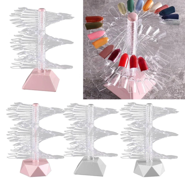 NAIL ART DISPLAY Stand Nail Swatches Sticks Display Card Professional