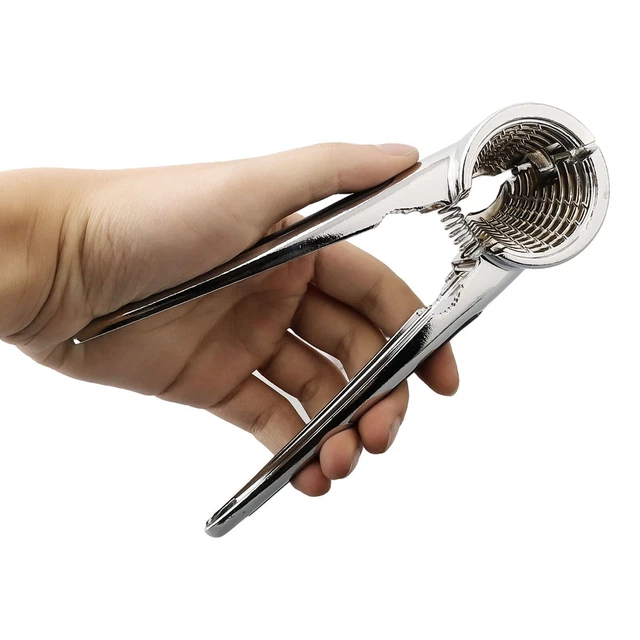 Casse-Noisette En Aluminium Avec Poignée En Bois – Pour Noix, Noisettes, Amandes, Fruits Secs