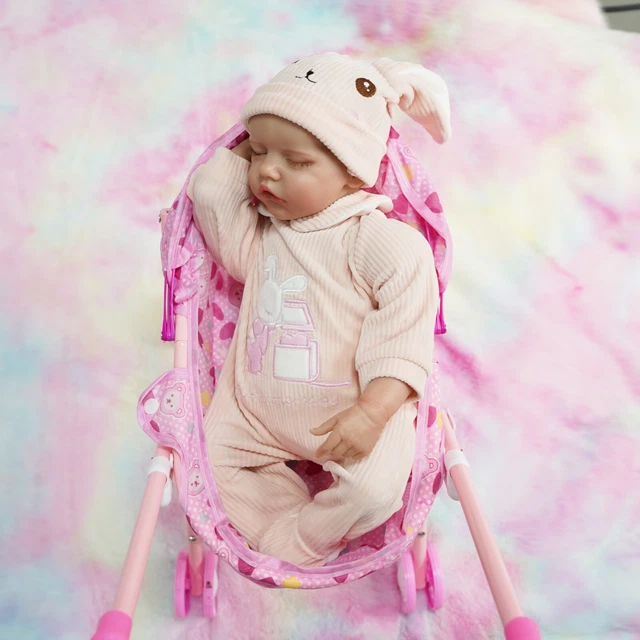 17Inch Baby Soft Body Newborn Baby Dolls Full Vinyl Body Real Life Baby doll