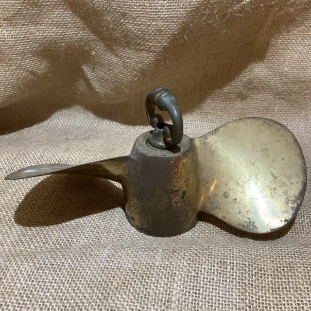 Vintage Michigan AJC-410 Brass 2 Blade Marine Boat Propeller Prop 8.5”