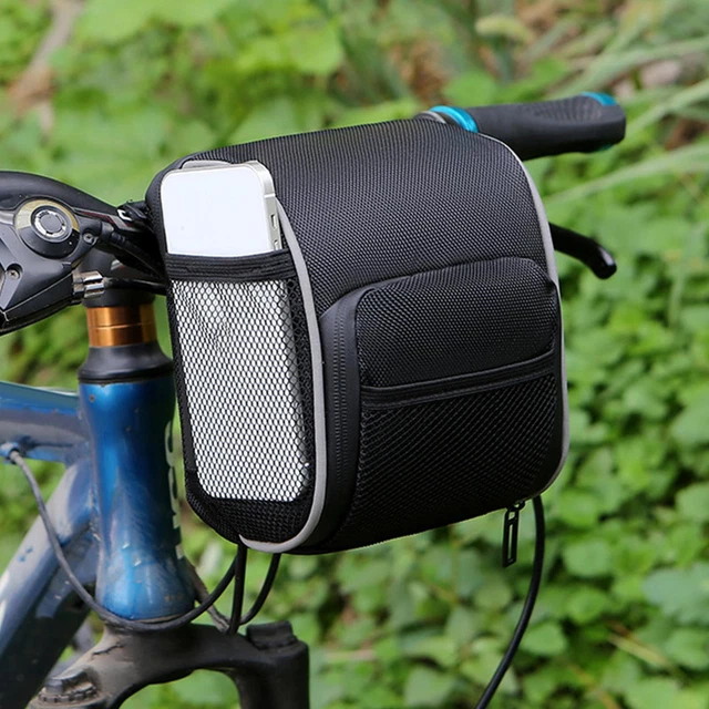 Sacoche Guidon étanche 4L Pour Brompton - 2 En 1 Sac Bandoulière - Système MOLLE - Noir