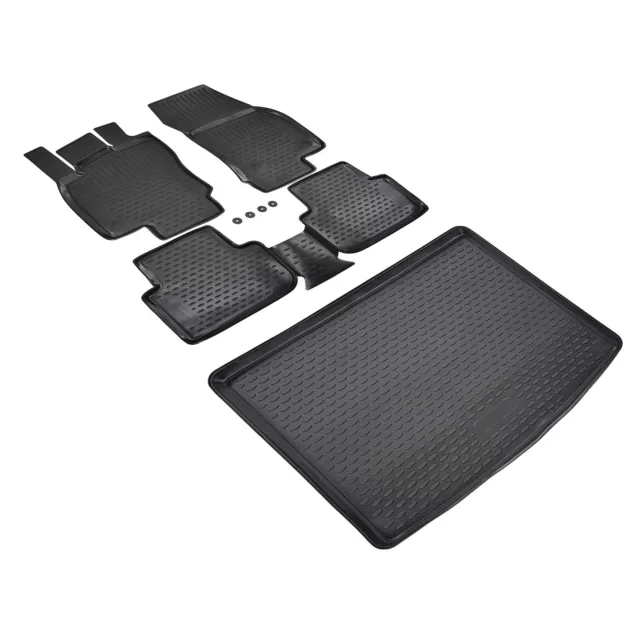 3D Design Gummimatten + Kofferraumwanne SET für SEAT ATECA AB 2016