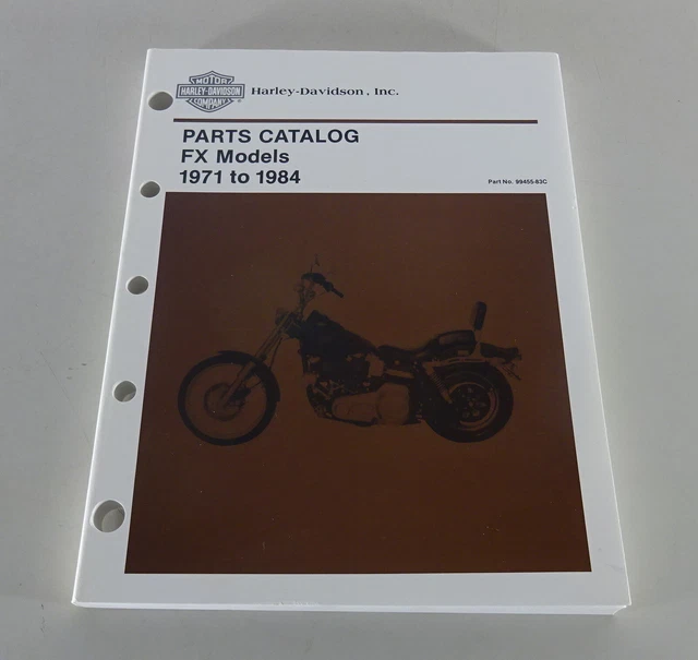 1971 1984 from 1990 Harley Davidson FX Models Catalog / Spare Parts
