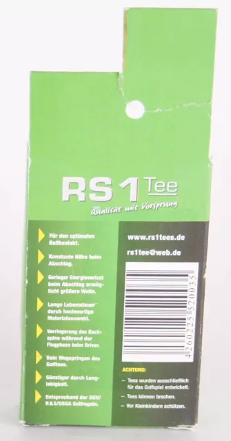 RS1 Golftee Talla A, Rosa, 80mm, RS1 _ 3 Tees Palitos de Golf 2