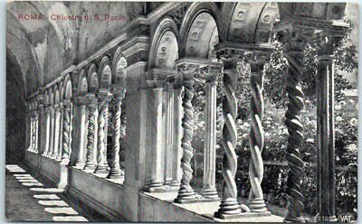 Postcard - Cloister of Saint Paul's Outside the Walls - Rome, Italy