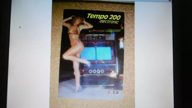 flyer de juke box Rowe ami: TEMPO 200