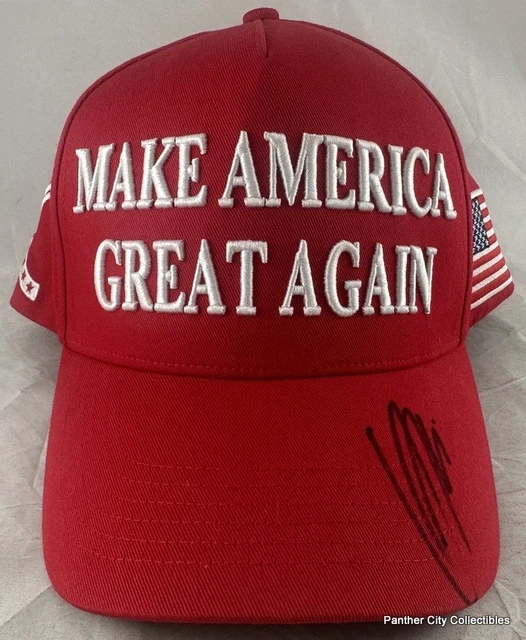 Hat Signature CHARLIE KIRK SIGNED Hat From Turning Point USA MAGA U.S. Flag Make ...