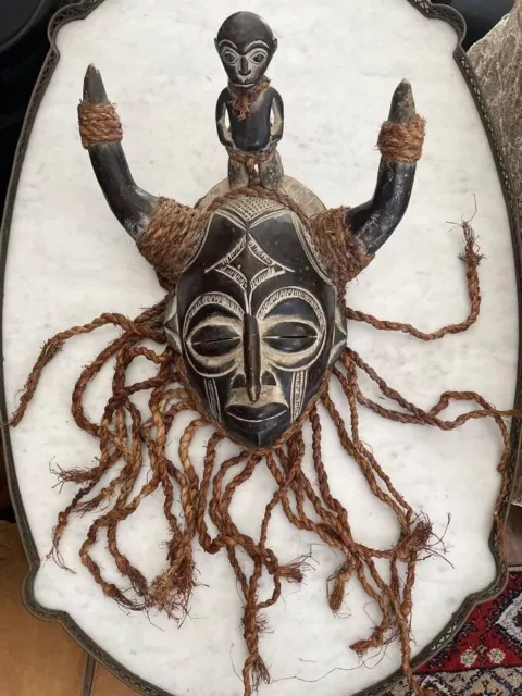 Mwana Pwo (Chokwe) African Masks Vintage Handmade
