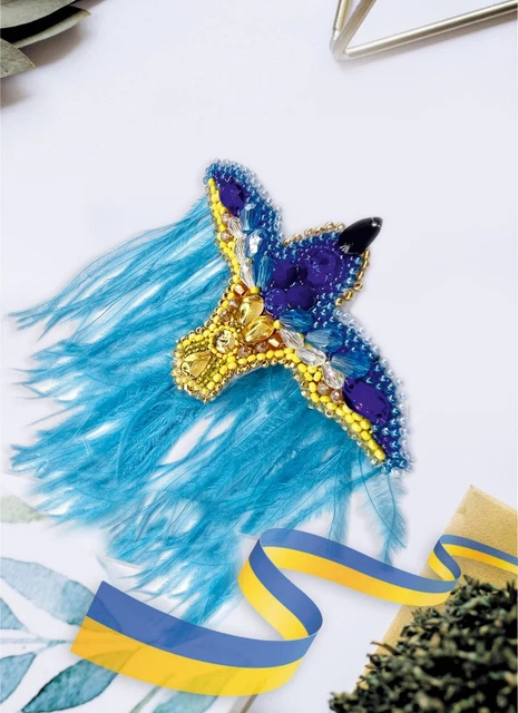 Hágalo usted mismo Kit de fabricación de joyas Broche alfiler ""Mis alas"" Broches hechos a mano Cuentas De colección
