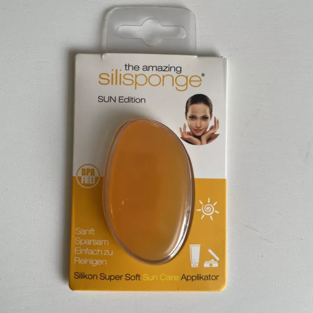 Amazing Silisponge Sun Édition Silicone Super Doux Soin Applicateur Neuf & Ovp