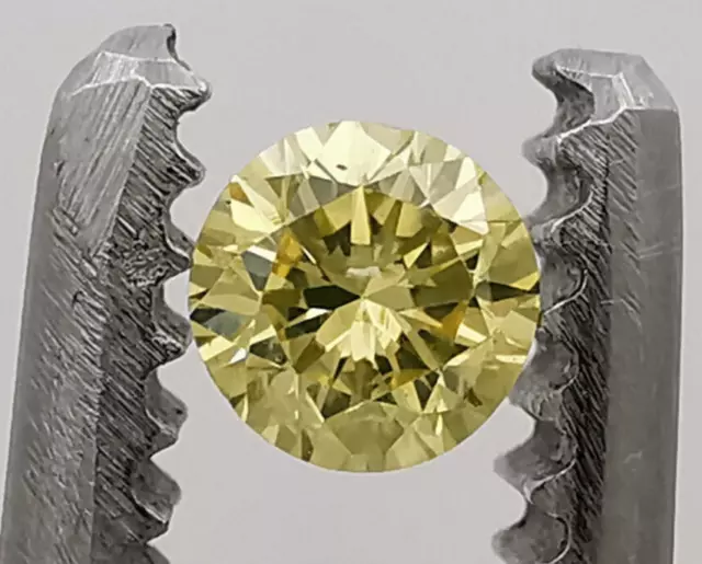 Natürlicher loser Diamant Brillant 0.17ct unbehandelt VS Farbe gelb echt