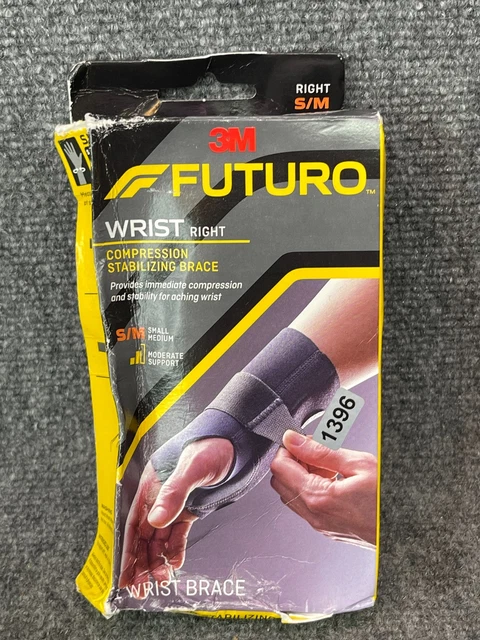 3M Futuro Small/Medium Wrist Support Right Hand Stabilizing Brace In Black