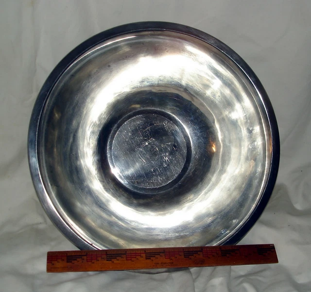Tazón mezclador de acero inoxidable JRC 5 Qt. Enorme 14" de diámetro ~ usado una vez limpiado en excelente estado