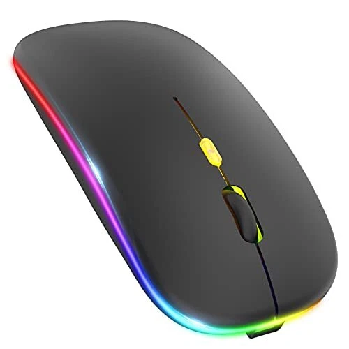 2021 Nouvelle Version PASONOMI Souris sans Fil Rechargeable 2.4G Souris Optiq...