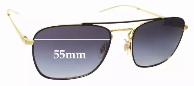 SFx Replacement Sunglass Lenses fits Ray Ban RB3588 - 55mm Wide