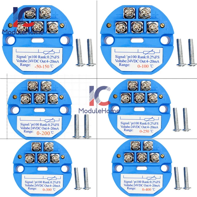 Rtd Temp Module RTD PT100 Accuracy Temperature Sensors Transmitter Module DC 24V -50 ...