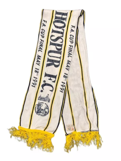 Tottenham Hotspur Fc Football Scarf Fa Cup Final 1991 L