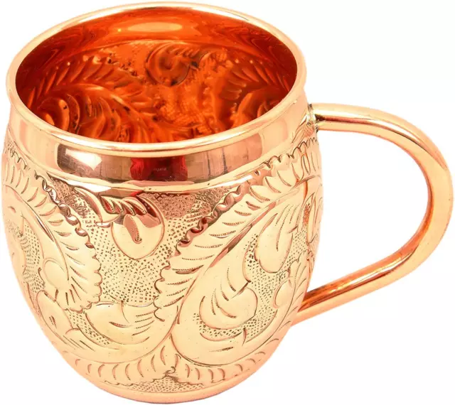 Handmade Copper Beer Mug Cup Moscow Mule Mugs Barware Kitchen 450 ml