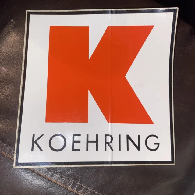 Koehring Vinyl Decal - Sticker - Rare Vintage