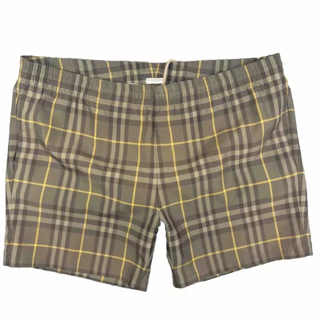 Burberry London Swim Shorts Mens Large Lined Nova Plaid Check Trunks Swimsuit