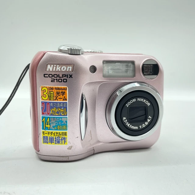 NIKON COOLPIX 2100 PINK - Tested - Working - Body Has