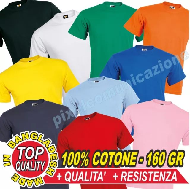 20 T Shirt Magliette Maniche Corte Outlet Stock Affare 100% Cotone T-Shirt 160Gr