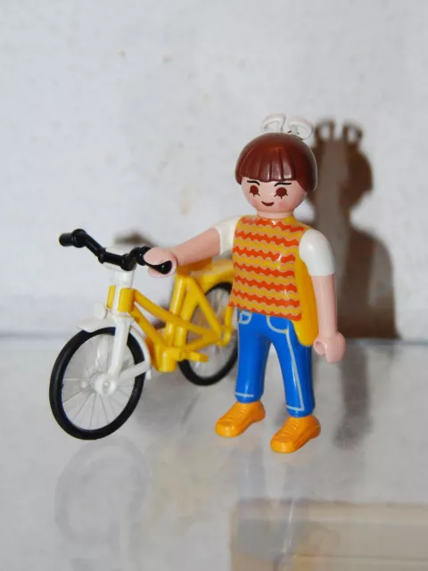 Playmobil Frau Fahrrad