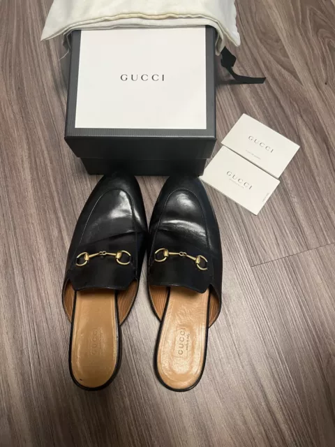 Gucci Princetown Loafer Mule for Women, Size 40- Black