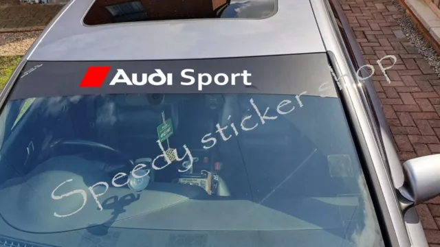 AUDI SPORT SUN strip windscreen sticker audi car universal fitting