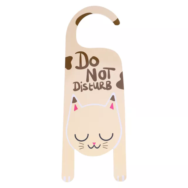 Kisangel Door Sign Do Not Disturb Chinese Cat Ornament for Hotel Cafe