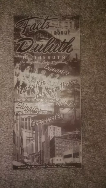 Vintage Duluth MN Tourism Brochure - Duluth Minnesota History