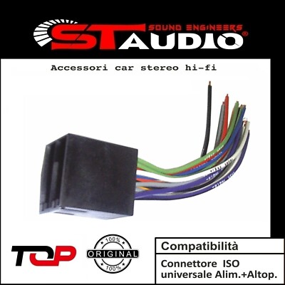 + ALTOP - NO amplificatore-NO MMI AUTORADIO ALIM Conn SKODA RAPID CONN 